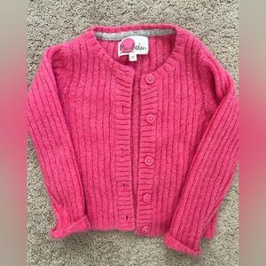 Mini Boden Bright Pink Kids Cardigan